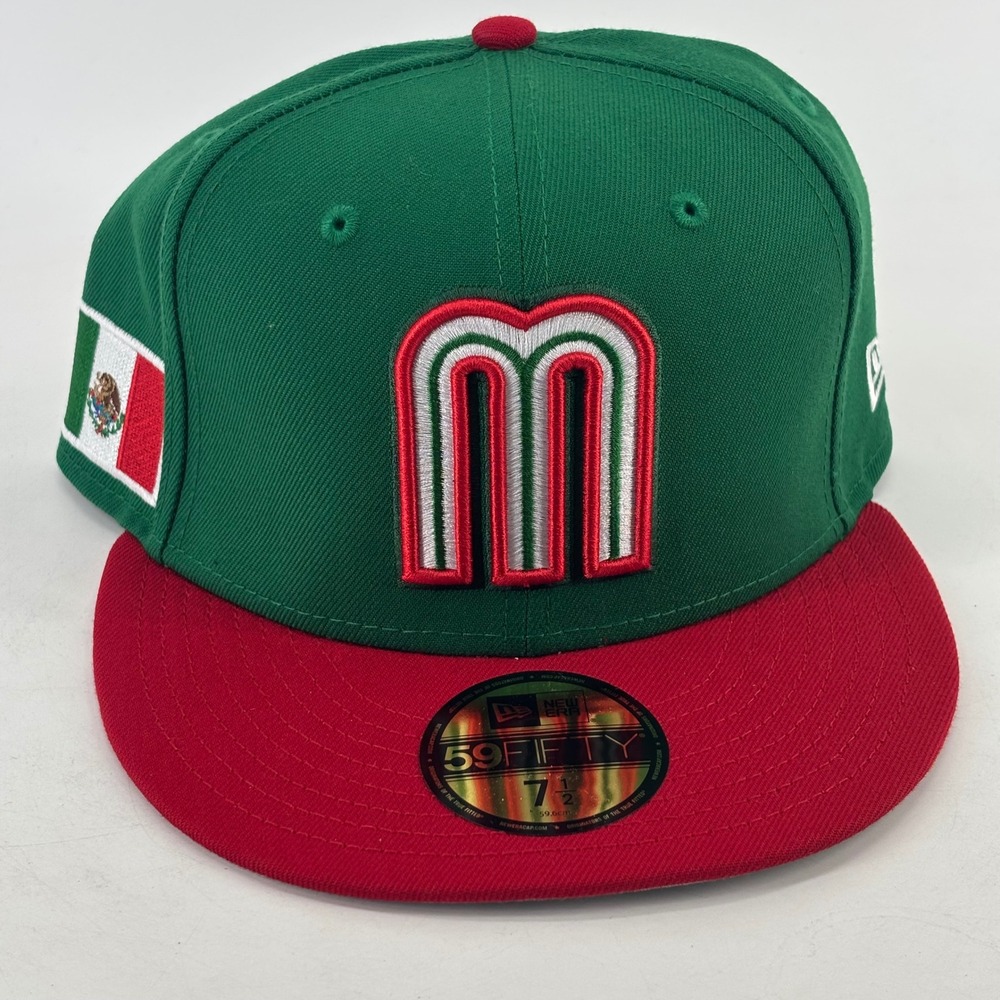 New Era 59FIFTY Mexico World Baseball Classic Hat 7 1/2 Green Red NEW WBC 2026